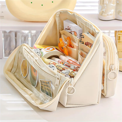 LuxeHold™ – Portable Multi-Layer Makeup Bag