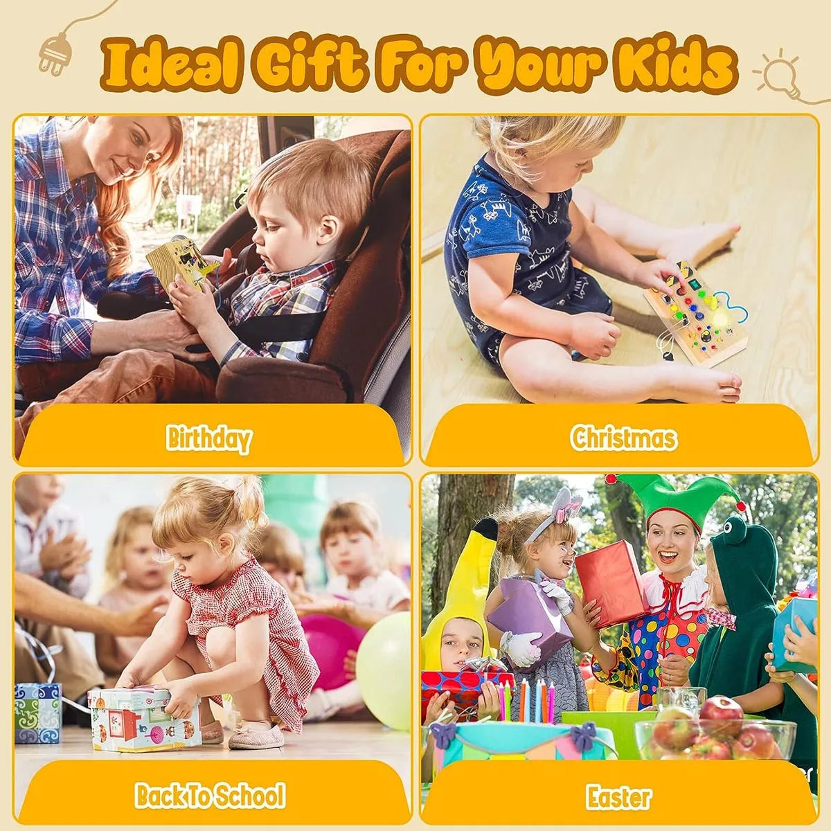 Montessori™ | Interactive LED Sensory Wooden Toy for Kids