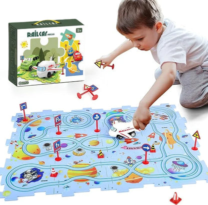 DIY Puzzle Track Play Set