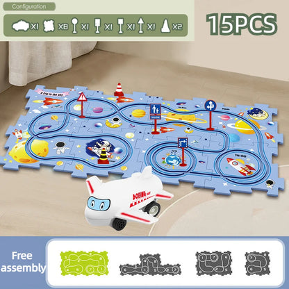 DIY Puzzle Track Play Set