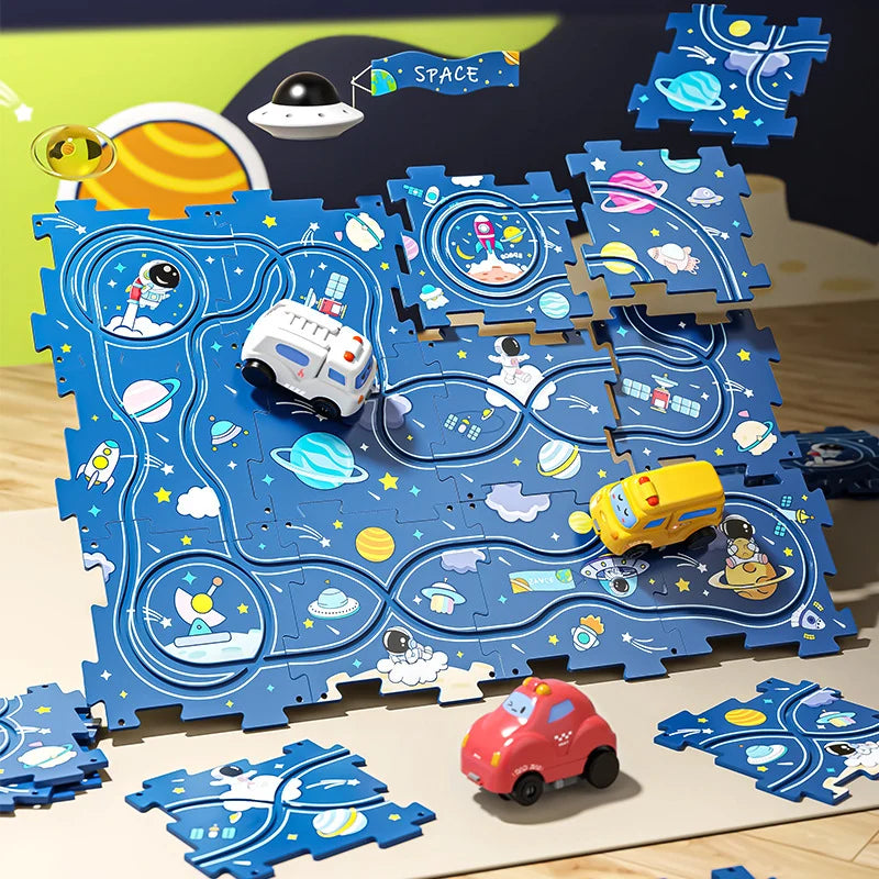 DIY Puzzle Track Play Set