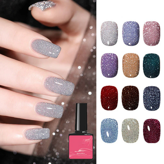 Diamond Reflective Glitter Nail Gel Polish
