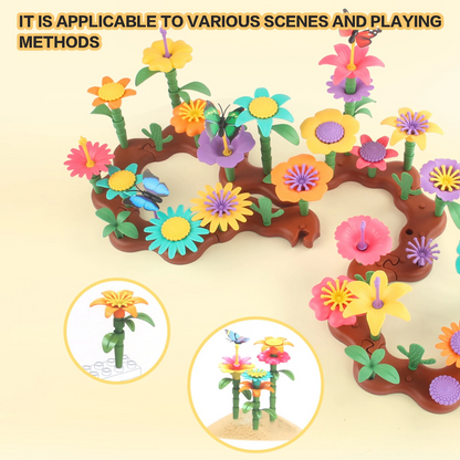 DIY Flower Building Blocks - (Birds + Flowers Set)
