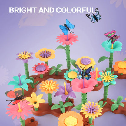 DIY Flower Building Blocks - (Birds + Flowers Set)