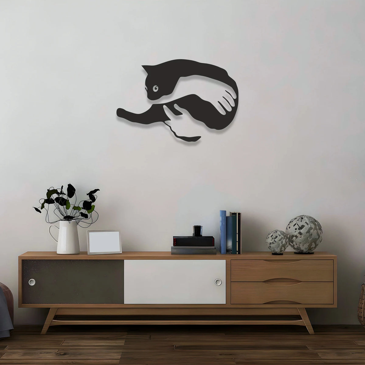 Sleepy Cat Wall Art