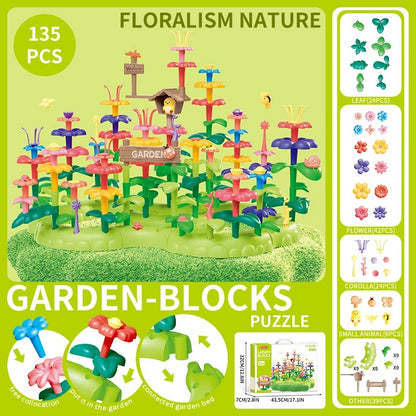 DIY Flower Building Blocks - (Birds + Flowers Set)