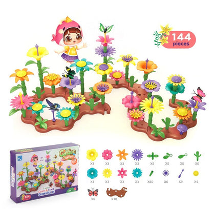 Flower Garden Building Toy (Includes Butterflies)