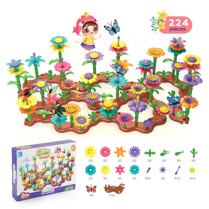 Flower Garden Building Toy (Includes Butterflies)