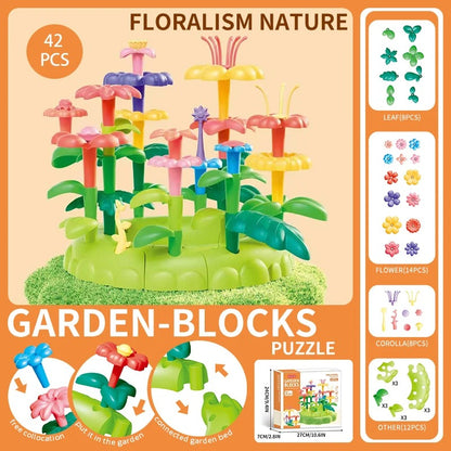 DIY Flower Building Blocks - (Birds + Flowers Set)