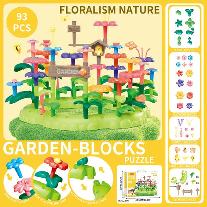 DIY Flower Building Blocks - (Birds + Flowers Set)