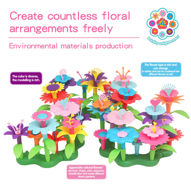 Flower Garden Building Toy (Includes Butterflies)