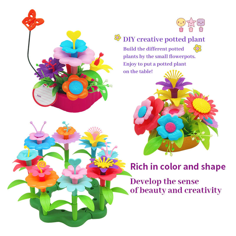 Flower Garden Building Toy (Includes Butterflies)