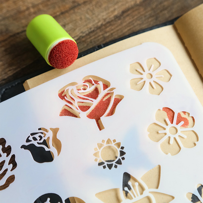 🔥DIY Sponge Finger Painting Kit
