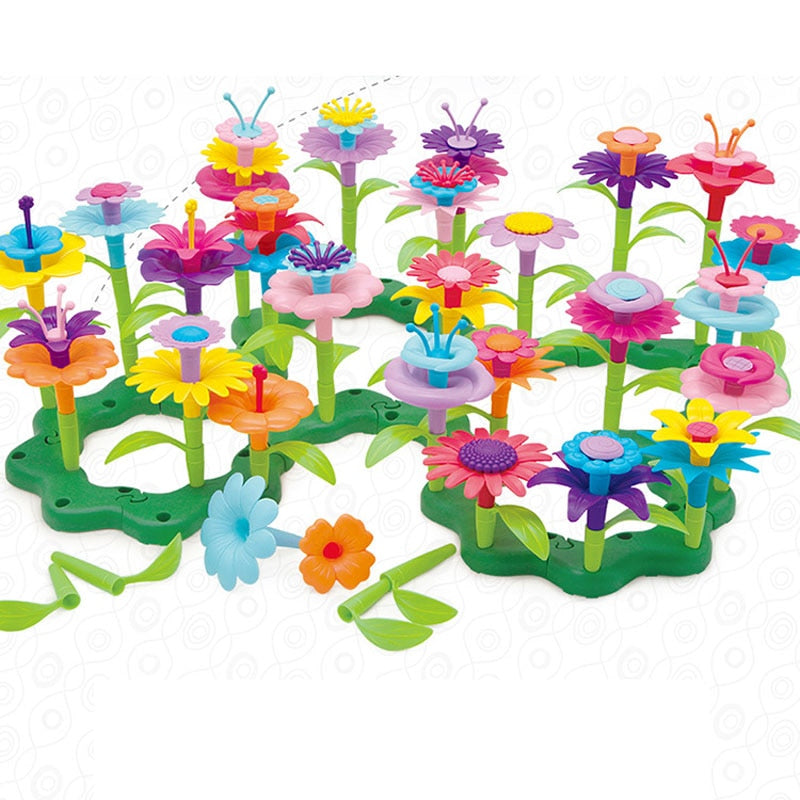 Flower Garden Building Toy (Includes Butterflies)